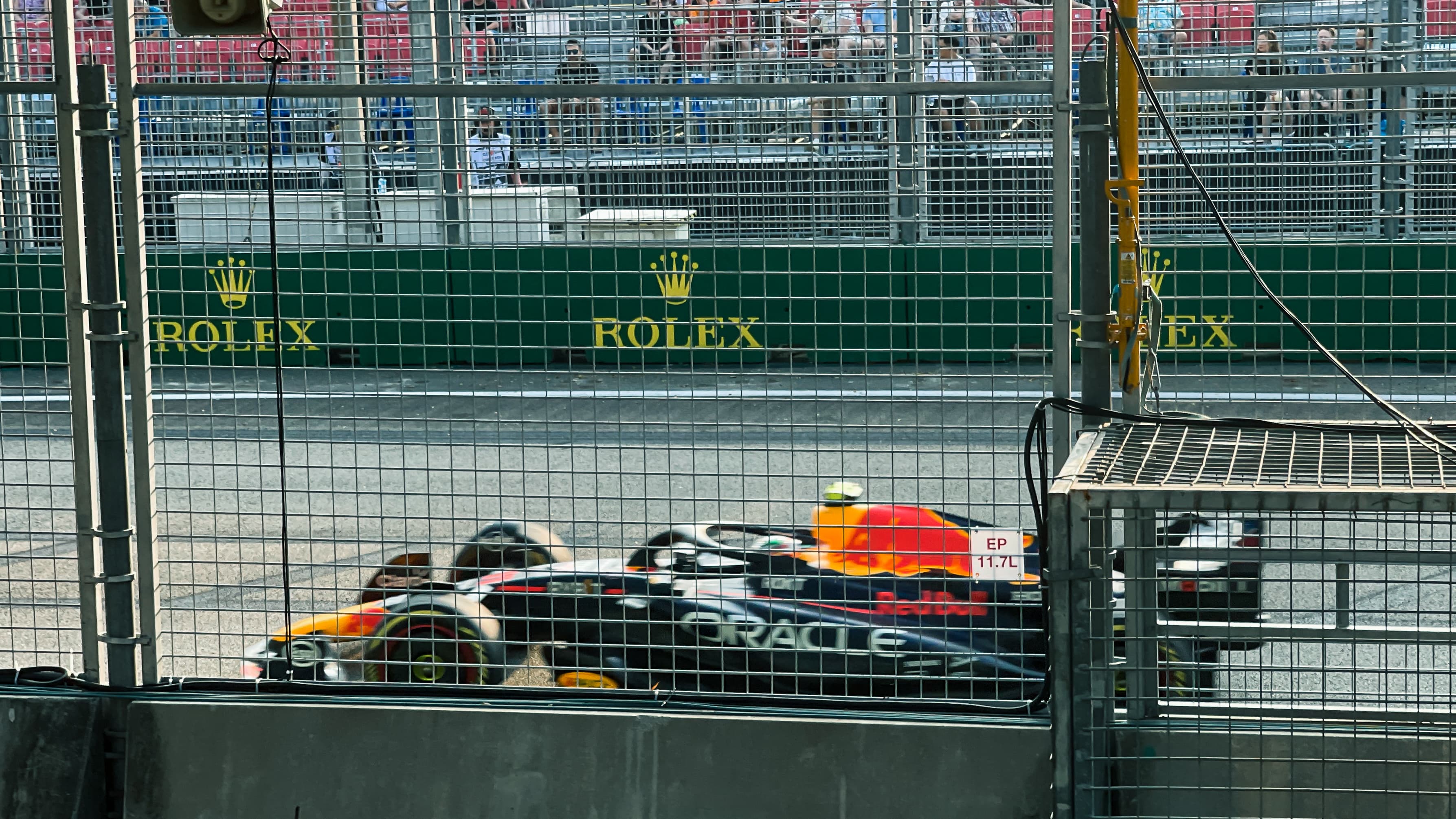 Sergio Pérez's RB19 at Marina Bay Street Circuit, Singapore